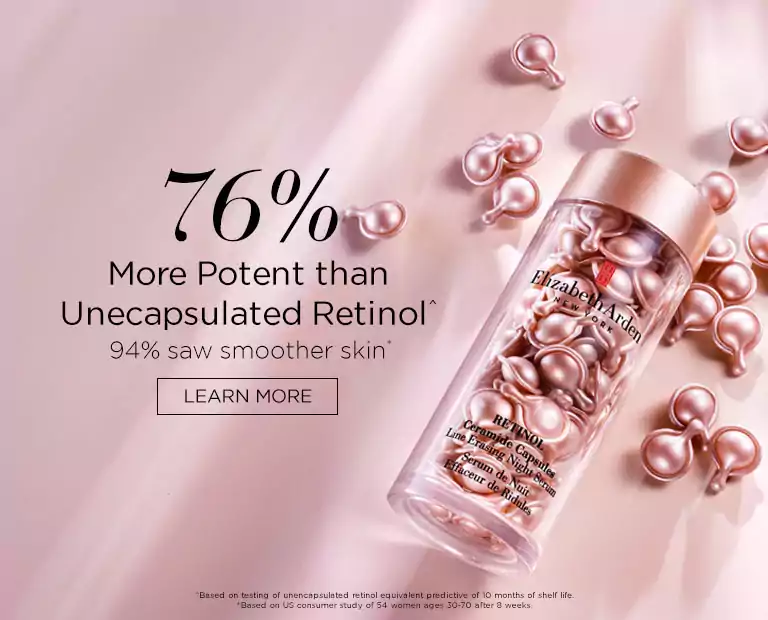 76% More Potent than unencapsulated Retinal - Elizabeth Arden Singapore Skincare
